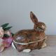 Old rabbit pie dish, ceramic terrine