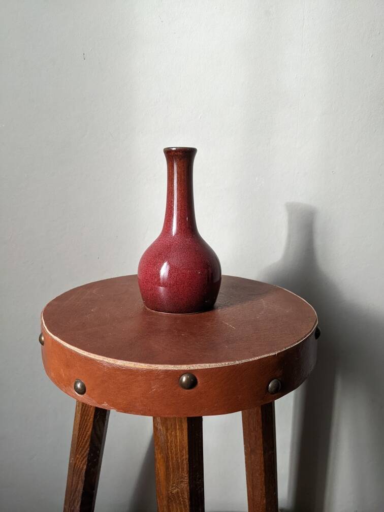 Small ceramic soliflore vase, alternative decoration, Japanese design