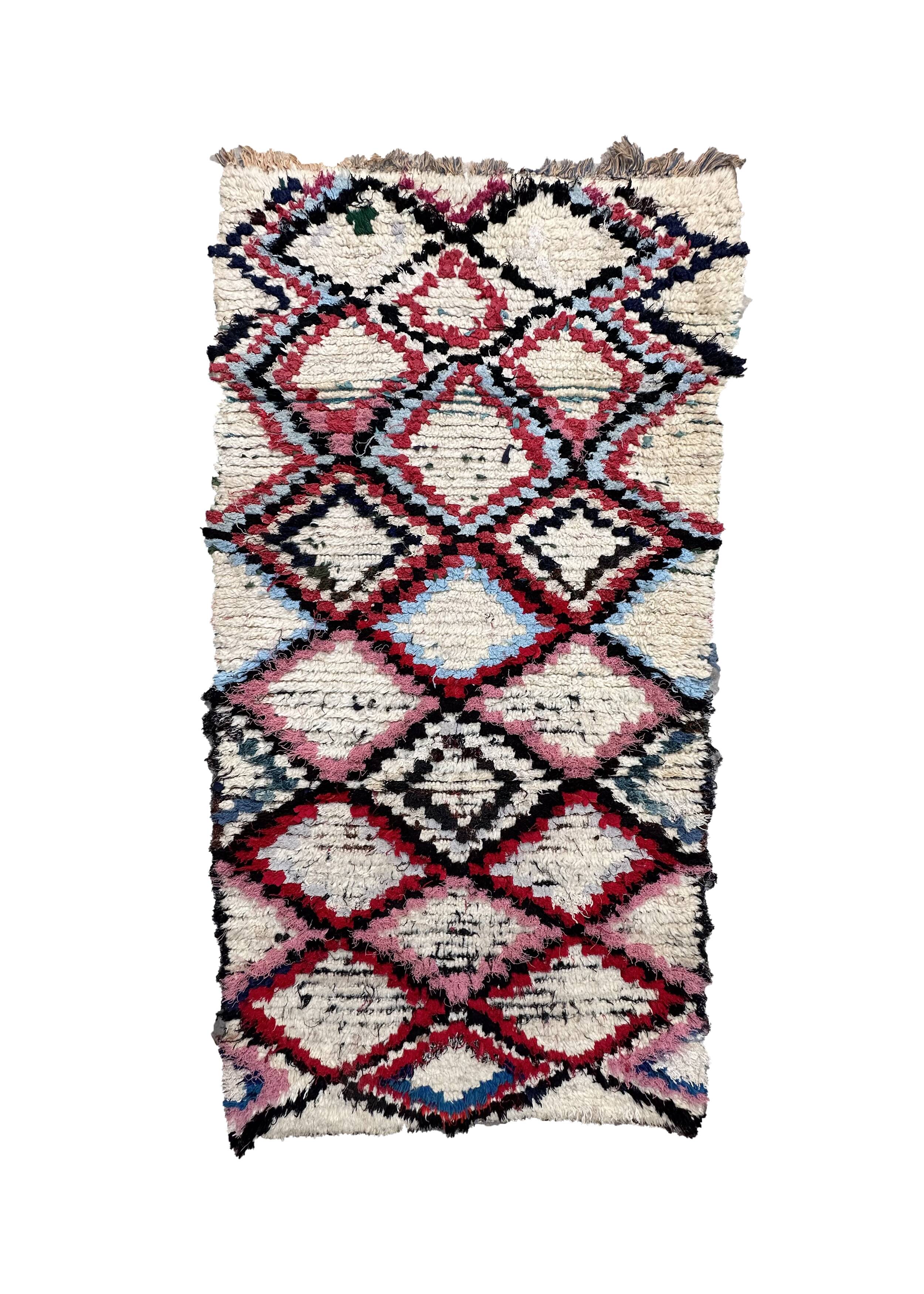 Tapis Marocain coloré Azilal - 188 x 99 cm