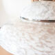 White opaline glass Clichy lamp, vintage pendant light
