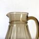 Smoked glass pitcher from the 70s