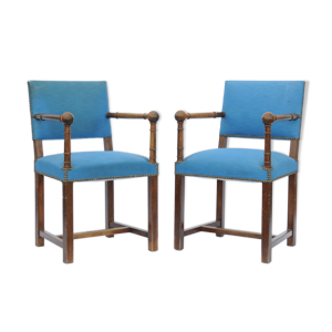 paire de fauteuils tissus