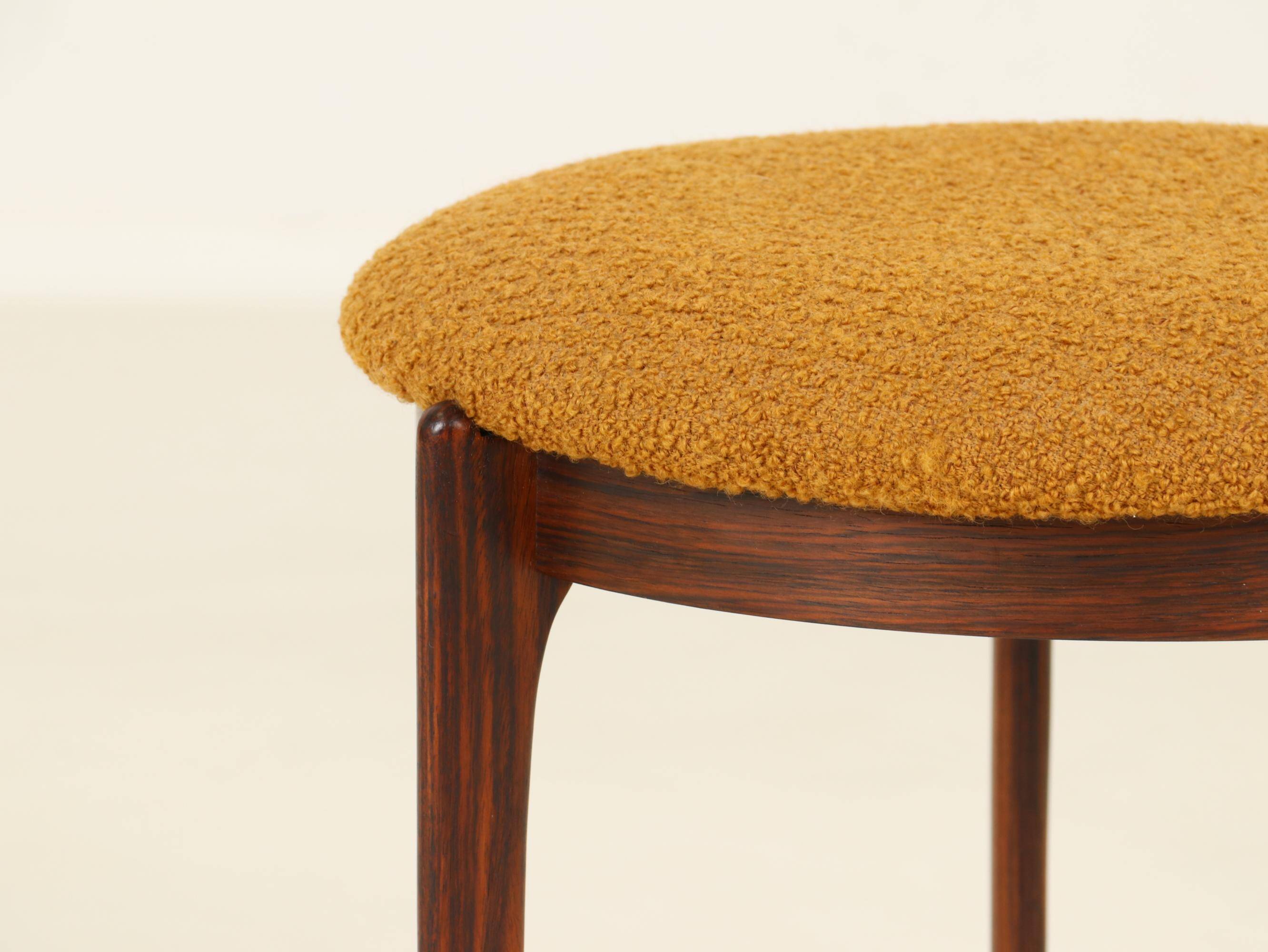 Stool or Footrest in Rosewood from Denmark, 1960s