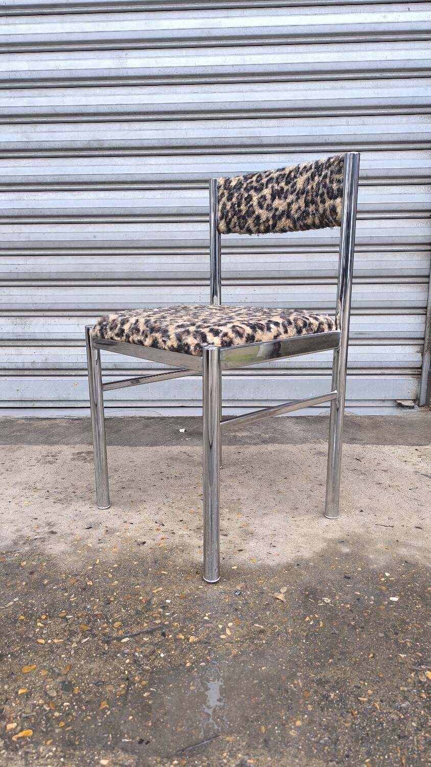 Chromed metal chair 1970