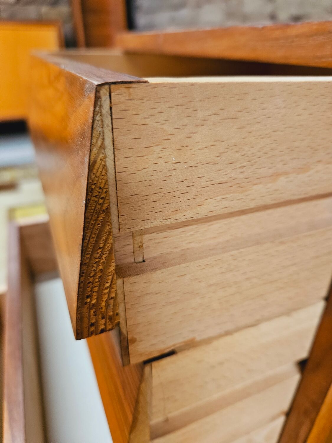 Small Scandinavian teak chest of drawers 5 drawers