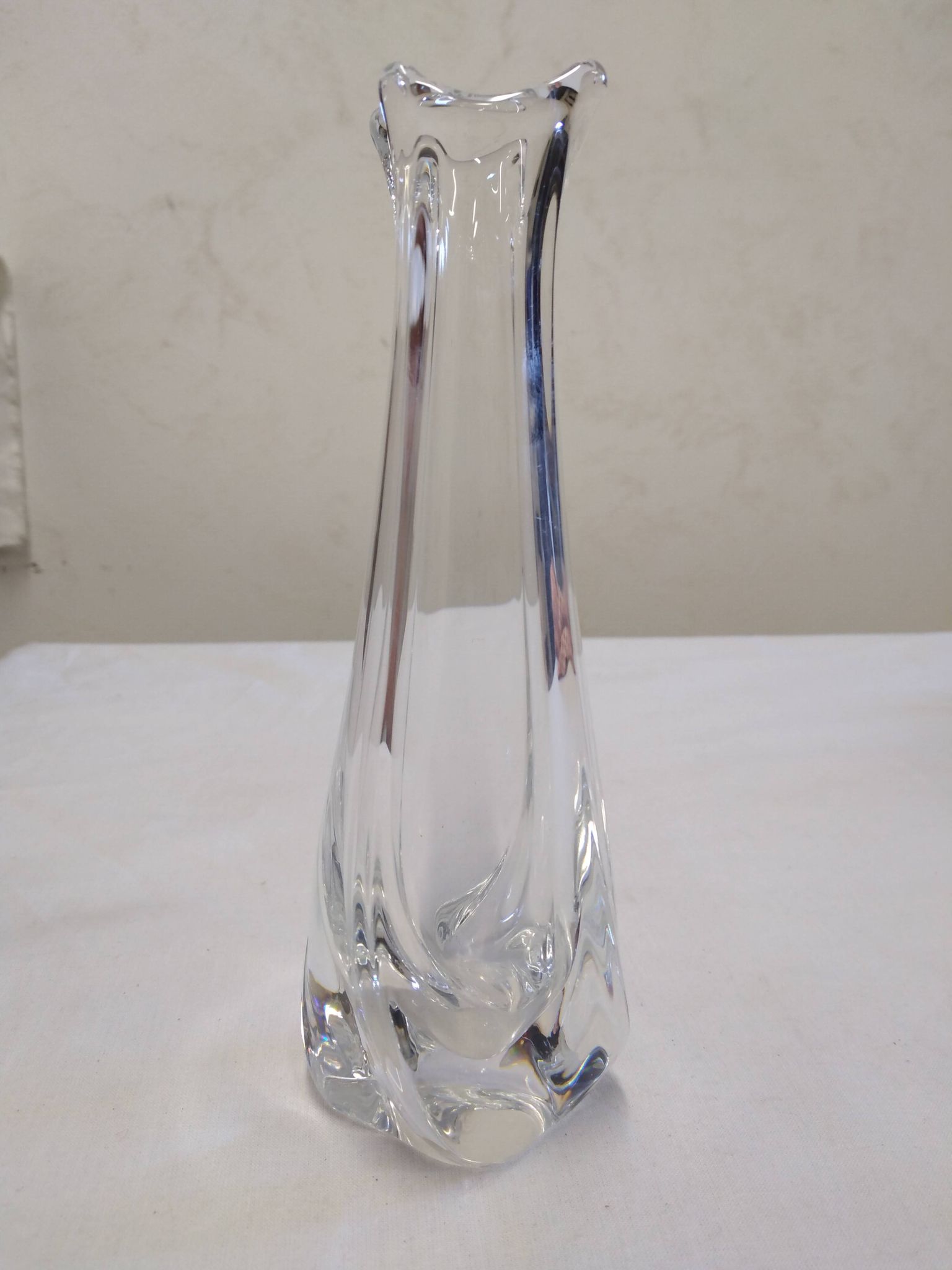 Daum crystal soliflore signed