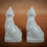 Louis FONTINELLE - Pair of fox-shaped bookends