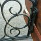 Old garden bench cast iron legs