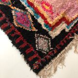 Moroccan Berber carpet Boucherouite 2.1x1.1m
