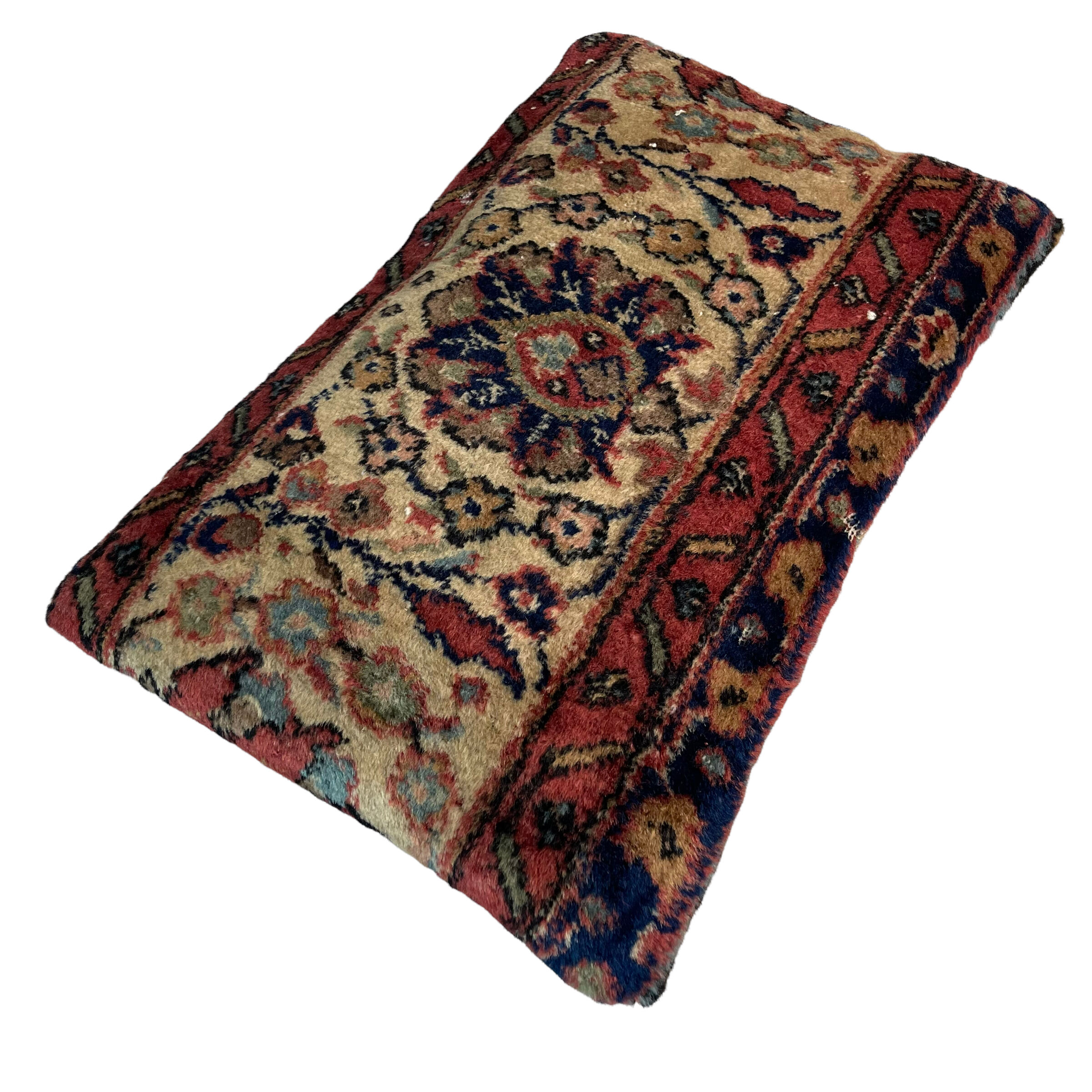 Vintage Turkish Rug Cushion Cover, 30 x 50 cm