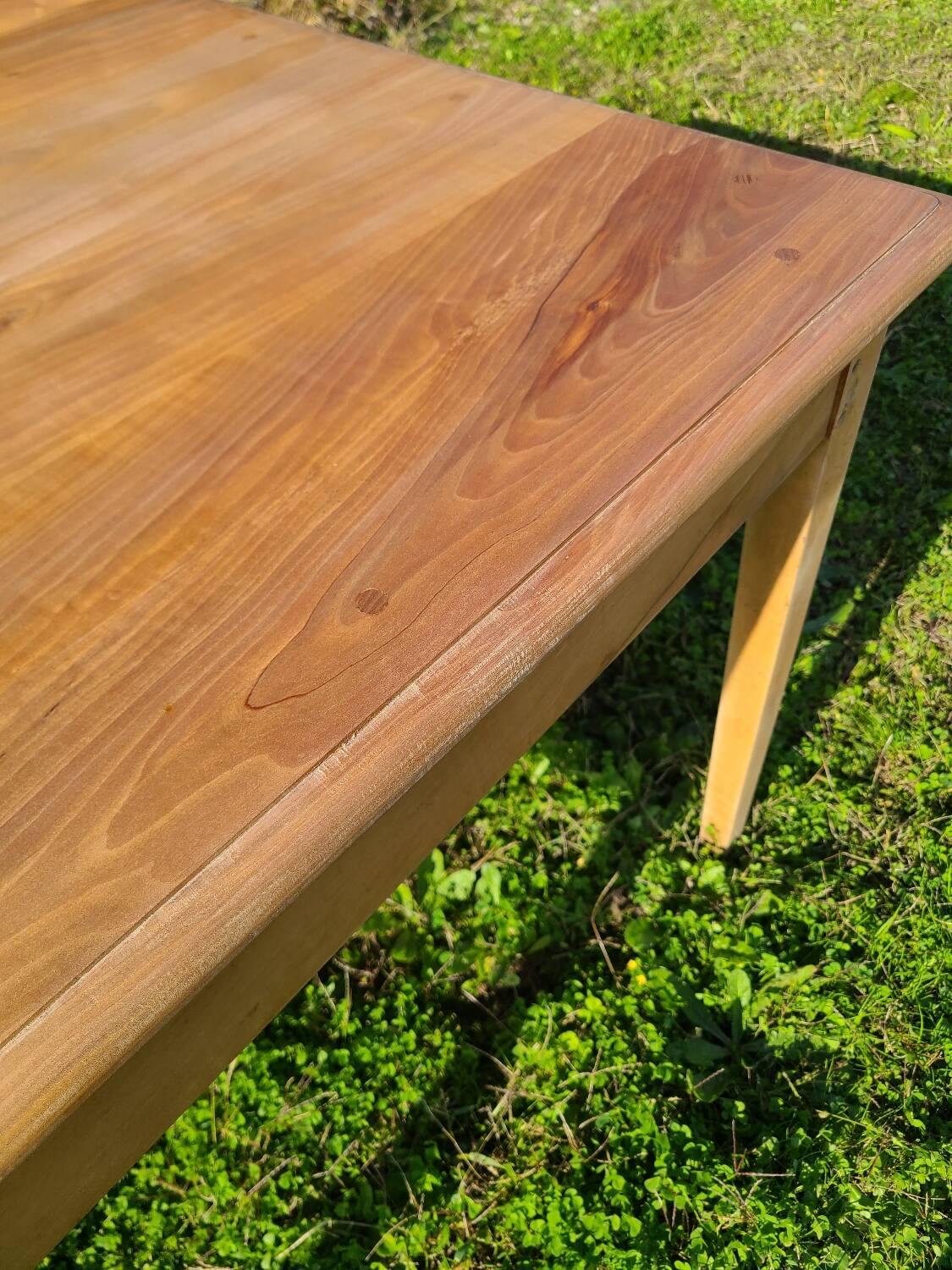 Cherry wood farmhouse table circa 1930