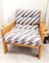 Fauteuil scandinave en pin massif 1970