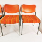 Ensemble de chaises Space Age, Kush & Co., conçu par le professeur Hans Ell. Années 70