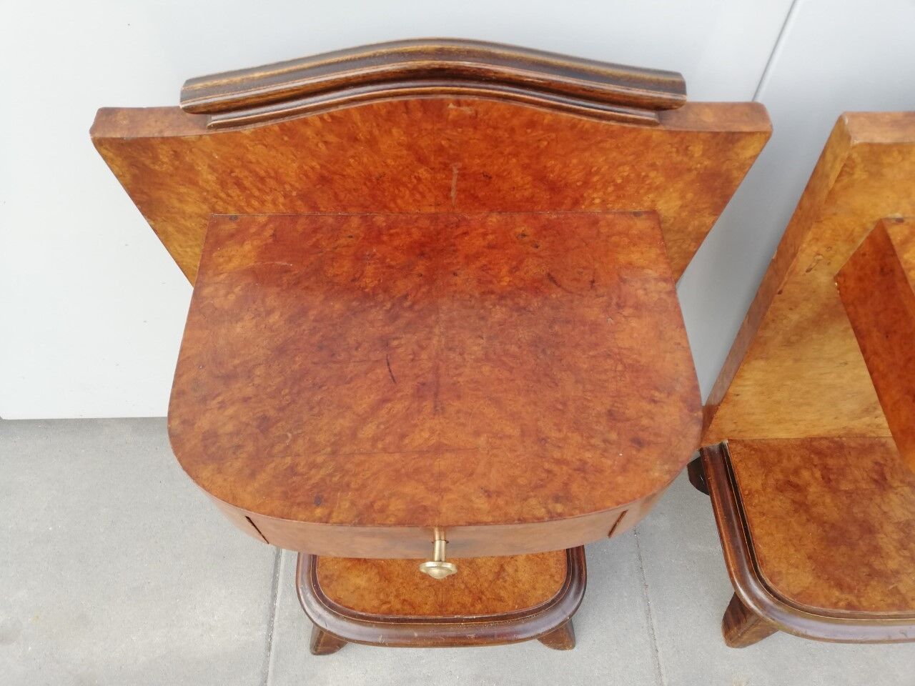 Pair of art deco bedsides tables