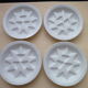 Set of 4 Pillivuyt porcelain snail plates