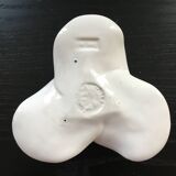 White water lily candle holder