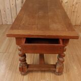 Large farm table with twisted legs