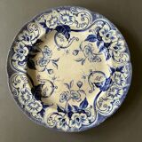 Large round dish Creil and Montereau 19th century