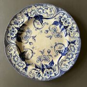 Large round dish Creil and Montereau 19th century