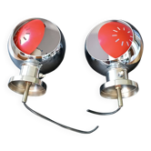Two designer lamps without the eyeball base 1970