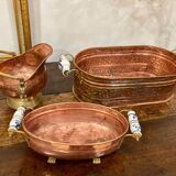 Lot of 3 copper decoration containers