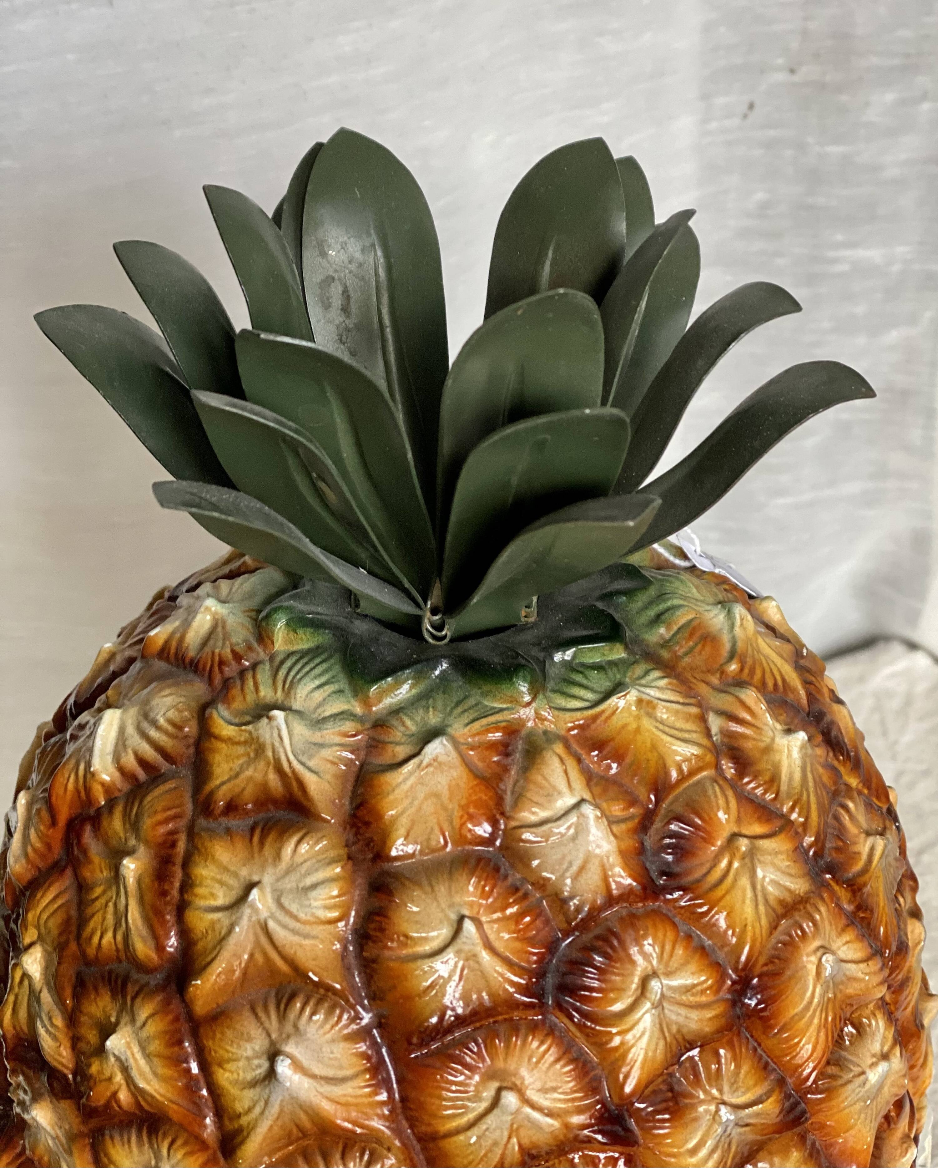 Vintage 1970s Michel Dartois Pineapple Shaped Ice Bucket