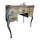 Antique patinated desk, Toscana finish, unique piece.