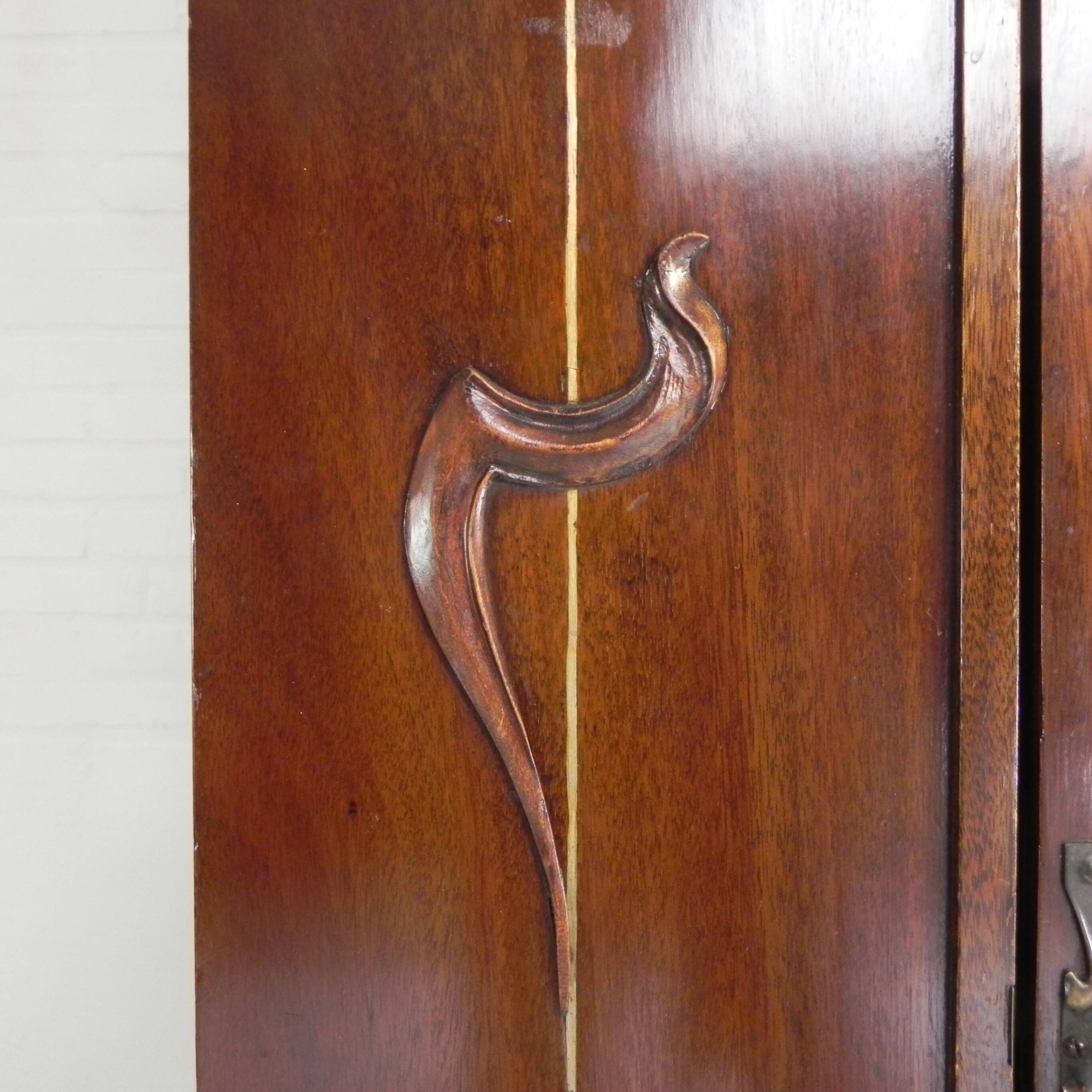 Art Nouveau wardrobe, hanging cupboard