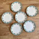 Flat faience plates from saint amand and hamage