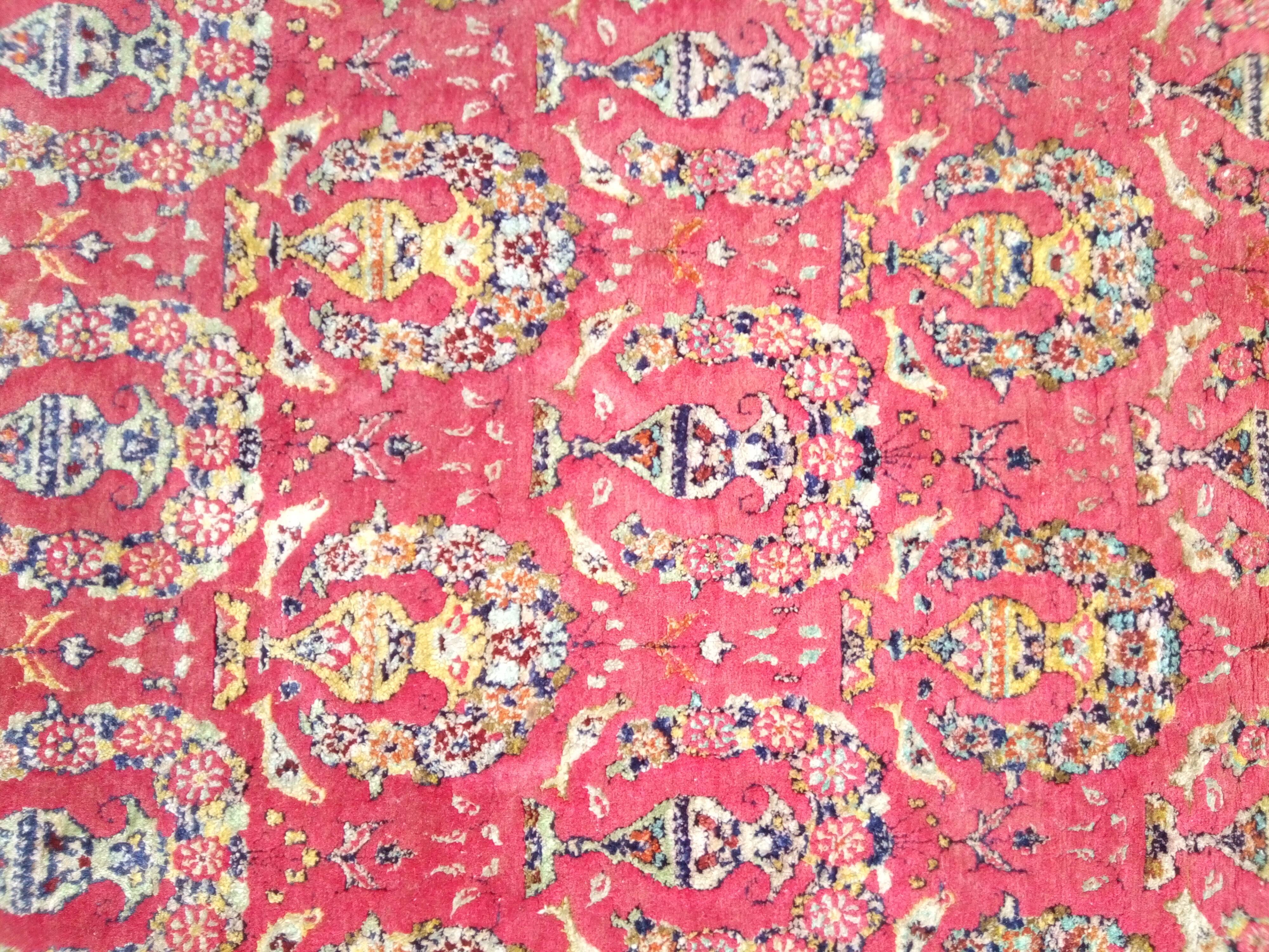 Persian carpet, silk ghoum 168 x 106