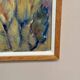 Large Swedish Oil on Panel – "Green Composition" – Signed – Vintage and Recently Framed – 77 × 41 cm (30.3 in × 16.1 in)