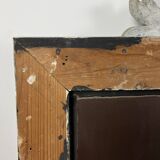 Grand miroir Venitien aux Cygnes, Glace Murano du XIXe siècle biseauté 133