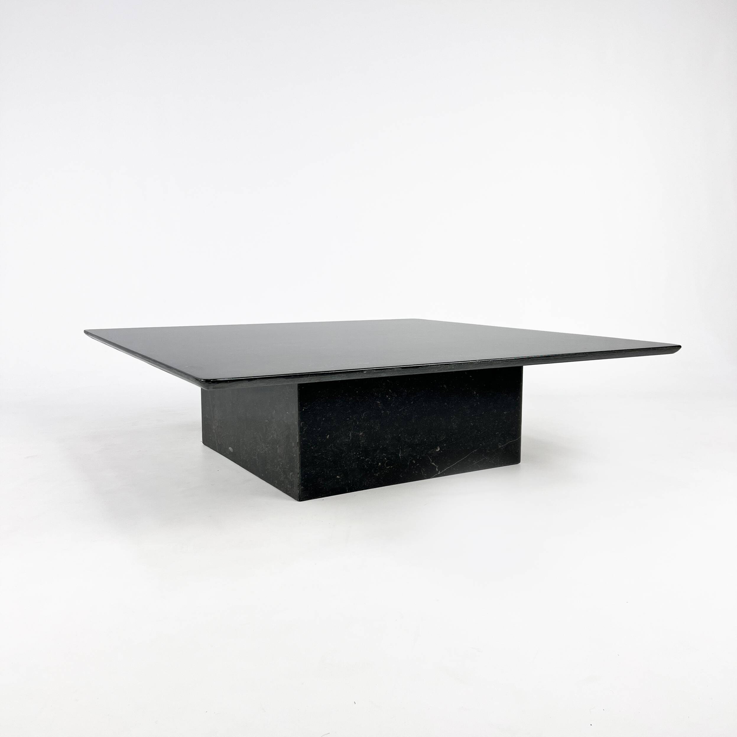 Vintage Square Italian Granite Coffee Table, 1970s