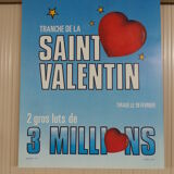 Original National Lottery Lottery slice of Valentine's Day 1986