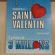Affiche originale loterie nationale tranche de la saint Valentin 1986