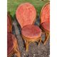4 vintage rattan chairs