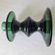 Empoli verde candle holder in green glass