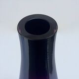 Vintage vase in purple gradient glass by Hessen Glaswerke, West Germany, 1960