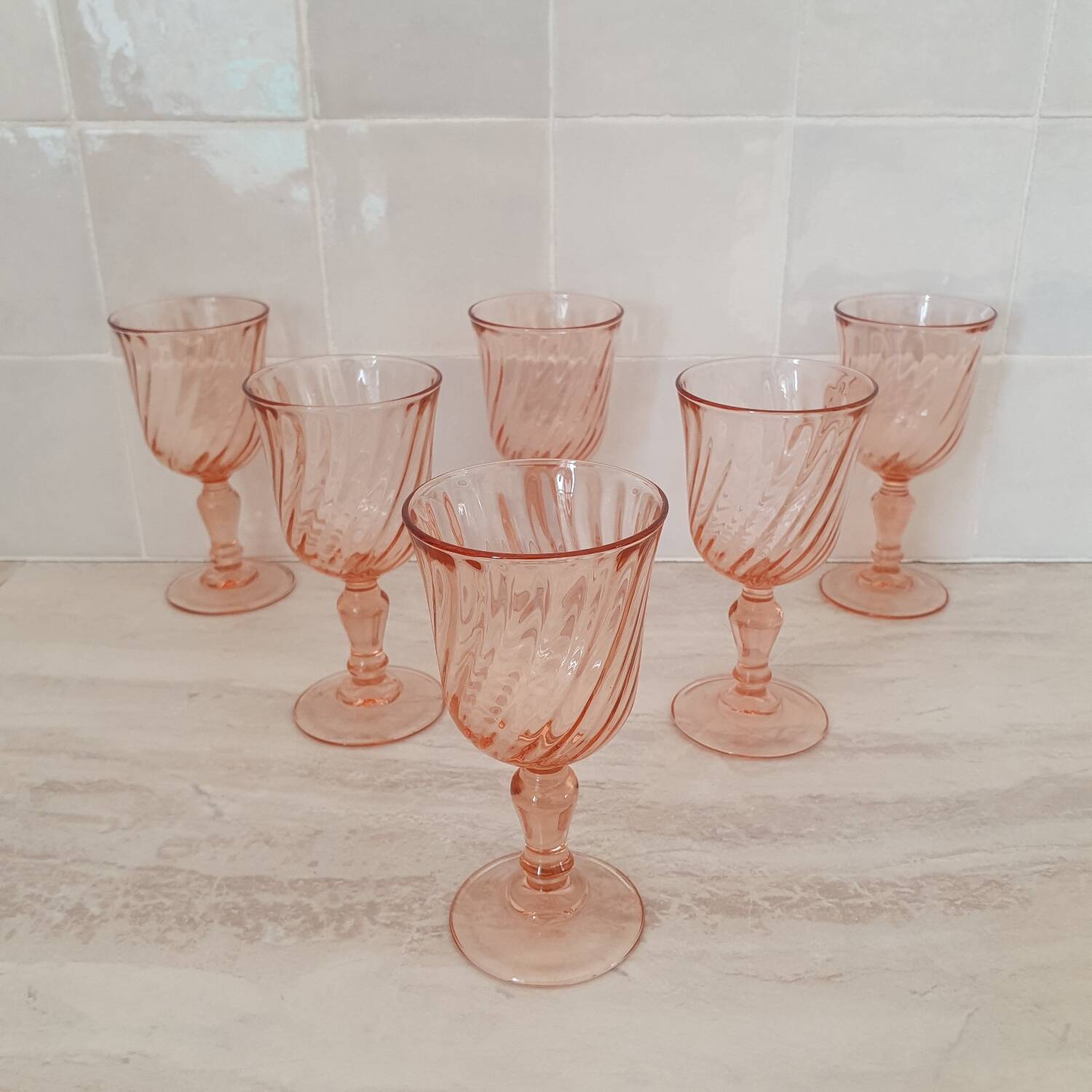 6 Rosaline Wine Glasses