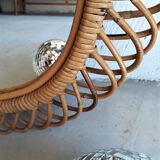 Large Mirror Rotin Oval 60x73cm