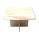 Vintage square Italian marble coffee table / side table from the 1970s.