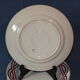6 flat plates vintage art deco - red décor