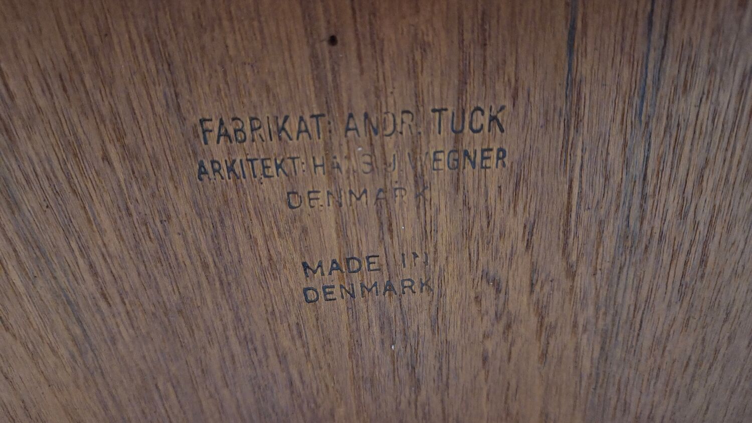 1960 stamped round teak dining table