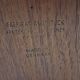 1960 stamped round teak dining table