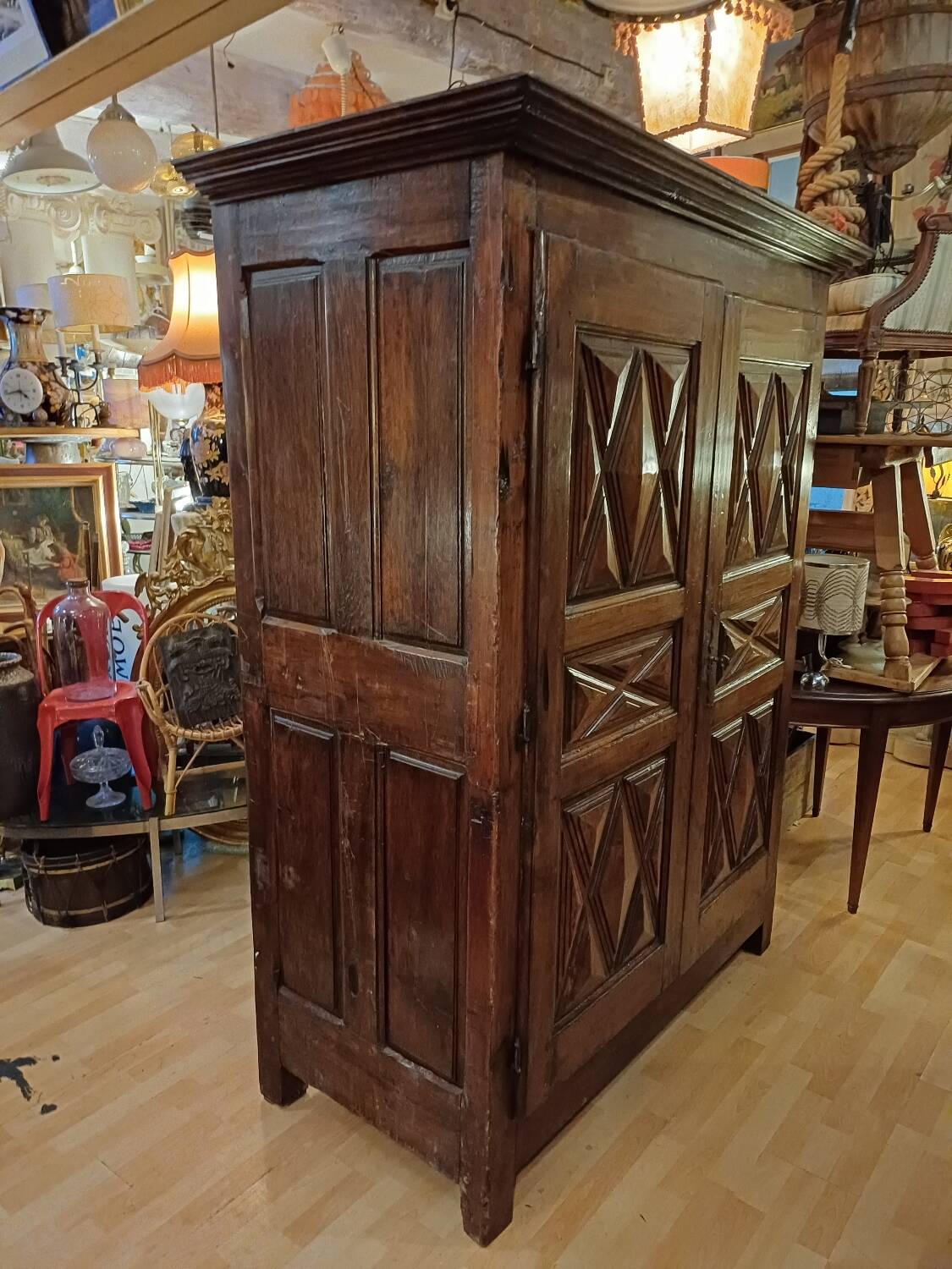 Small 17th century Louis 13 wardrobe