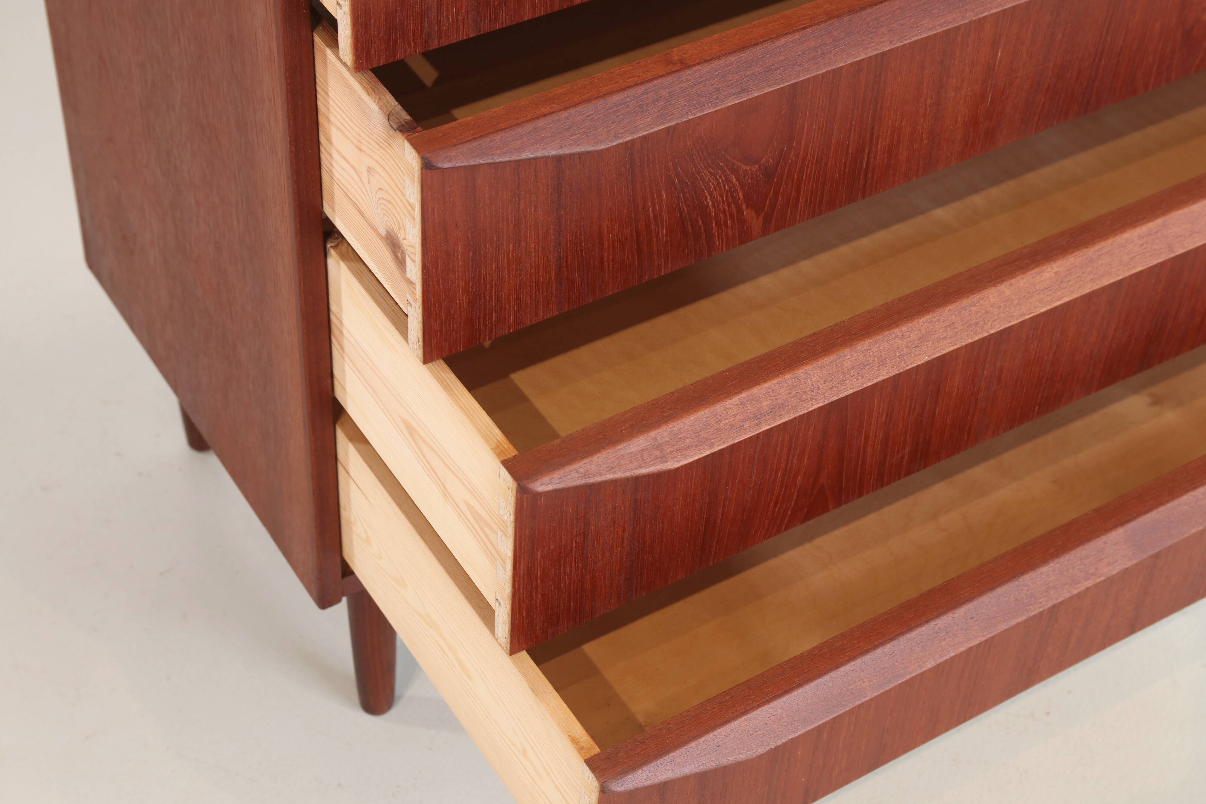 Danish design chest of drawers in teak