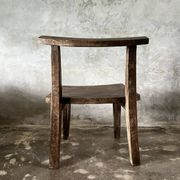 Large old teak chair or armchair H84 L60