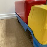 Kiddicraft vintage red blue and yellow children's carrier truck