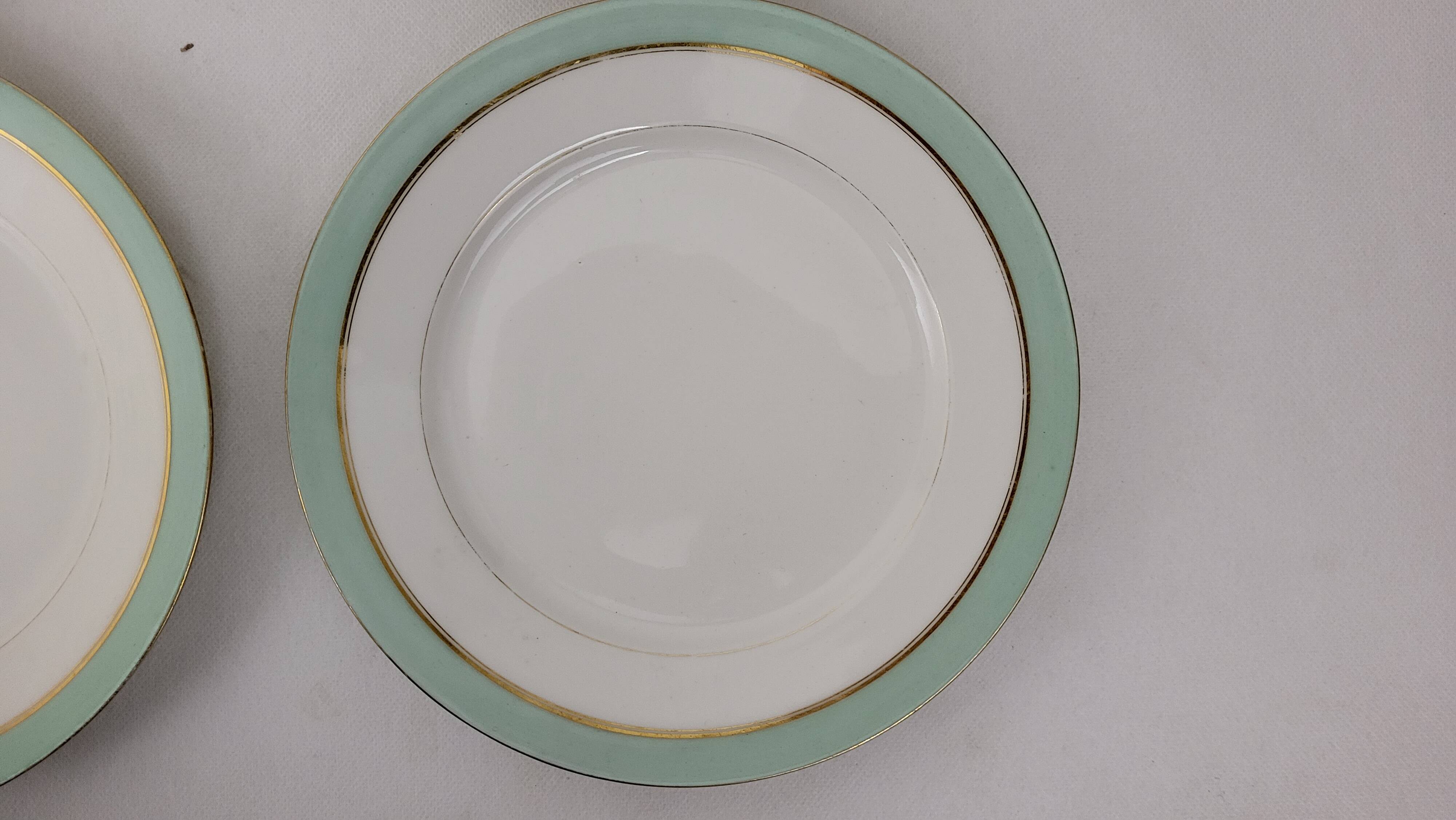 6 Paris porcelain dinner plates