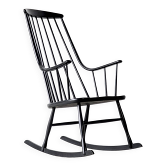 Rocking-chair vintage Grandessa par Lena Larsson édition Nesto, 1958